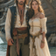 The Dashing Pirate Captain & Enchanting Sea - Maiden Couple Portrait