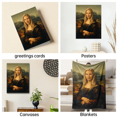 The Mona Lisa woman portrait