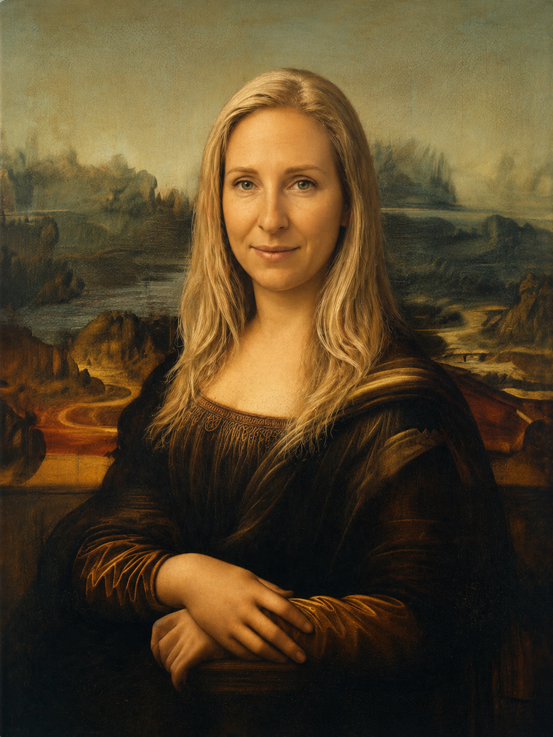 The Mona Lisa woman portrait