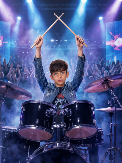 The Rock Star Prodigy male portrait