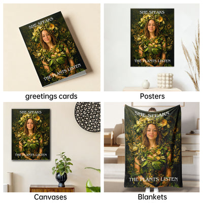 The Botanical Oracle woman portrait