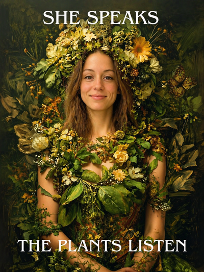 The Botanical Oracle woman portrait