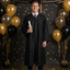 The Valedictorian Scholar man,graduation portrait