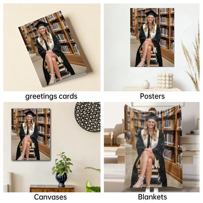 The Scholarly Muse woman graduation portrait