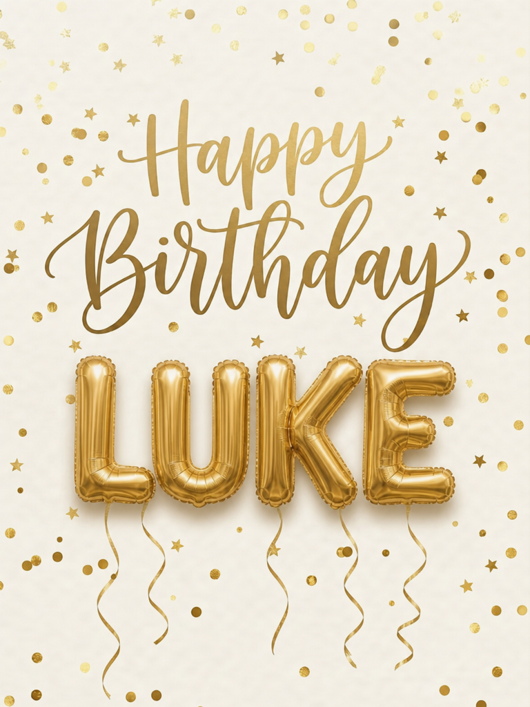 The Golden Celebration Luke birthday portrait