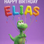 The Birthday Dinosaur Elias portrait