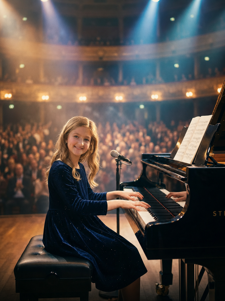 The Virtuoso Pianist girl portrait
