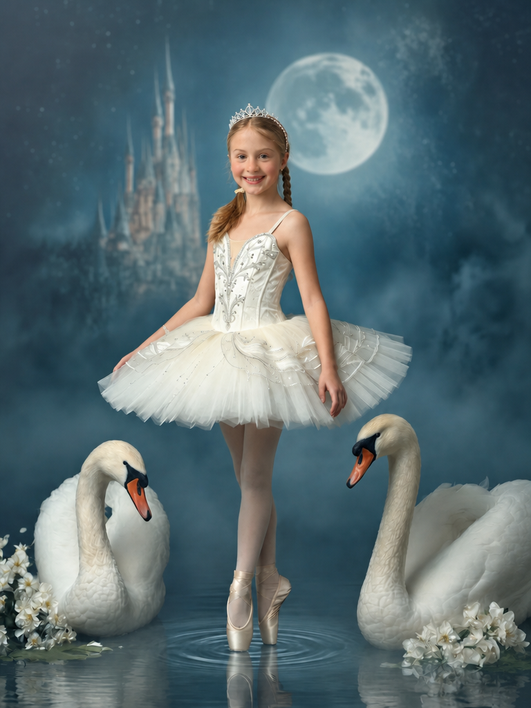 The Swan Lake Princess girl portrait