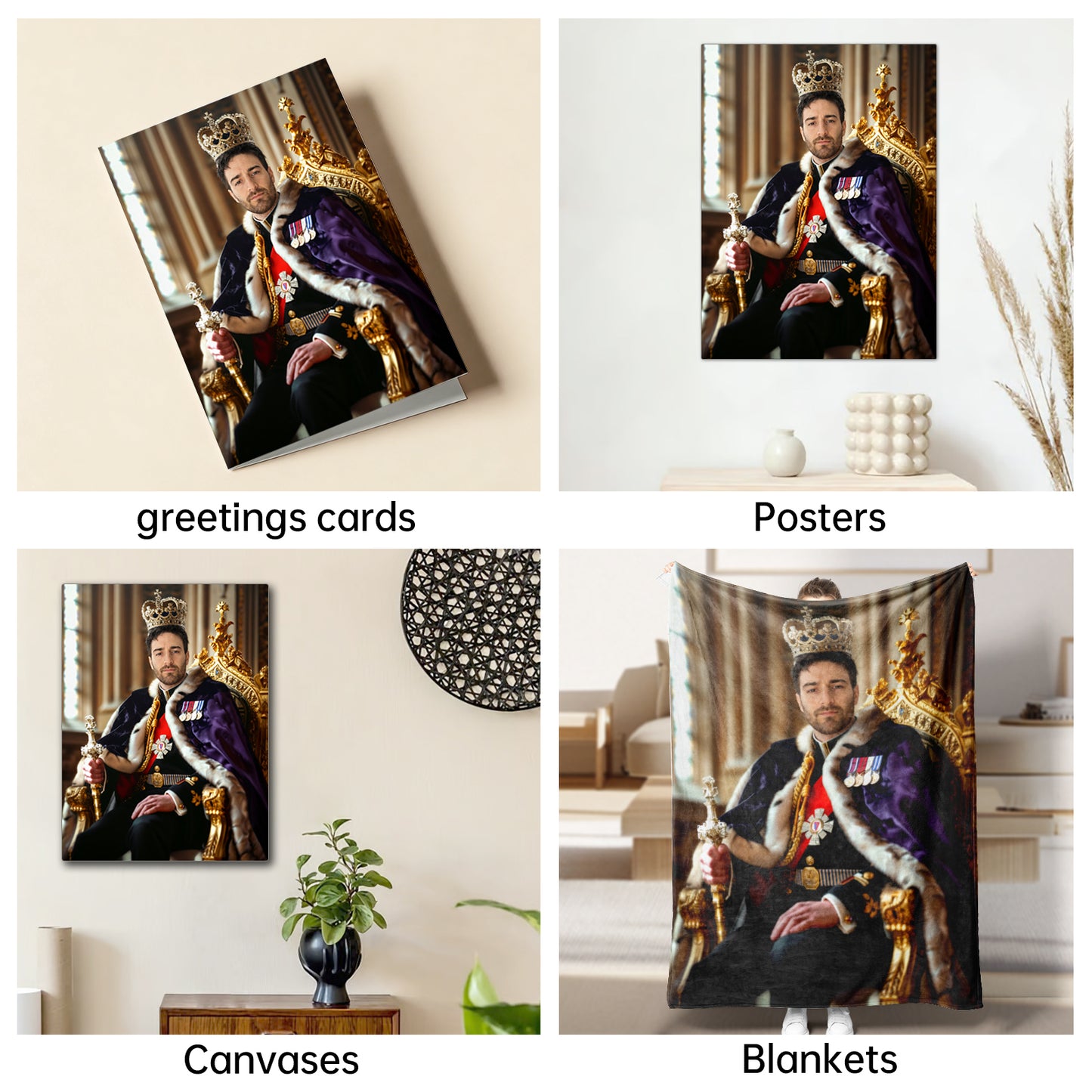 The Coronation King male portrait