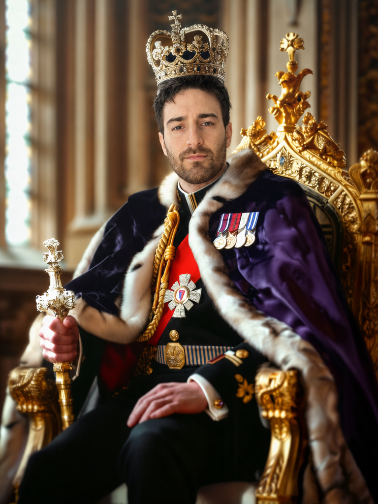 The Coronation King male portrait
