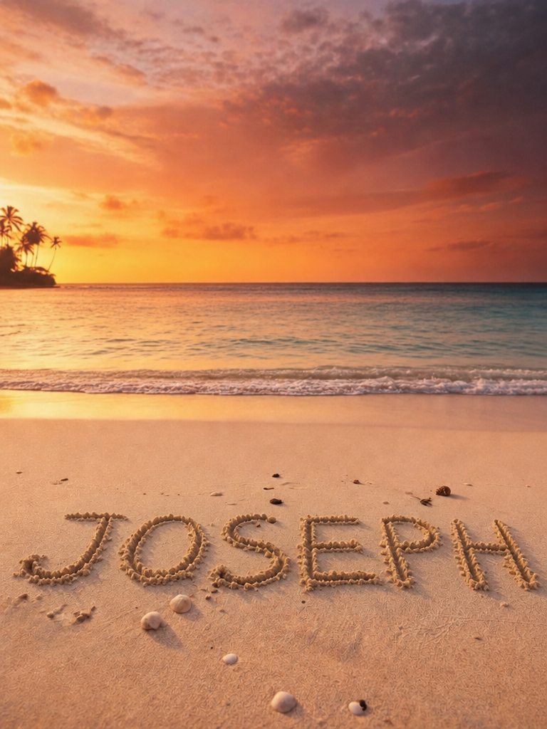 The Tropical Sunset Joseph portrait