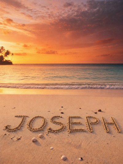 The Tropical Sunset Joseph portrait