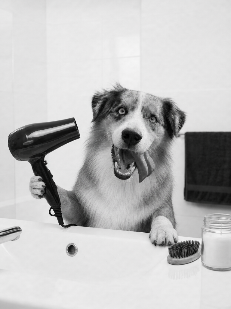The Victorian Groomer Australian Shepherd portrait
