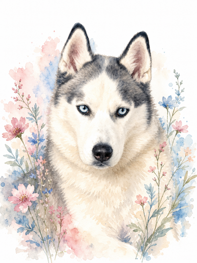 The Arctic Duchess Siberian Husky portrait