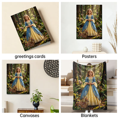 The Enchanted Forest Princess girl portrait