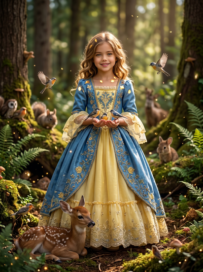 The Enchanted Forest Princess girl portrait
