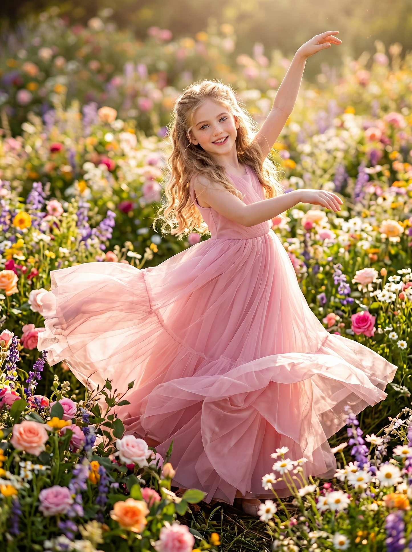 The Spring Blossom Ballerina girl portrait