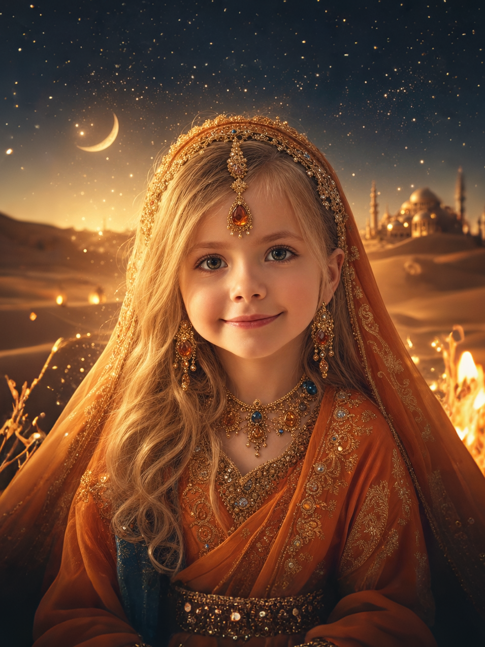 The Arabian Nights Princess girl portrait