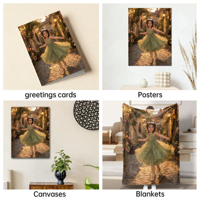 The Tuscan Garden Princess girl portrait