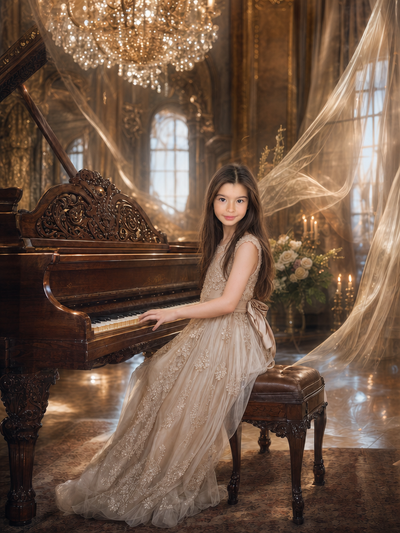 The Baroque Virtuoso girl portrait