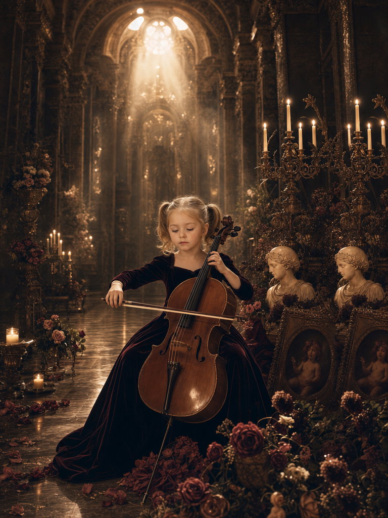 The Baroque Prodigy girl portrait