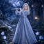 The Moonlit Flutist girl portrait