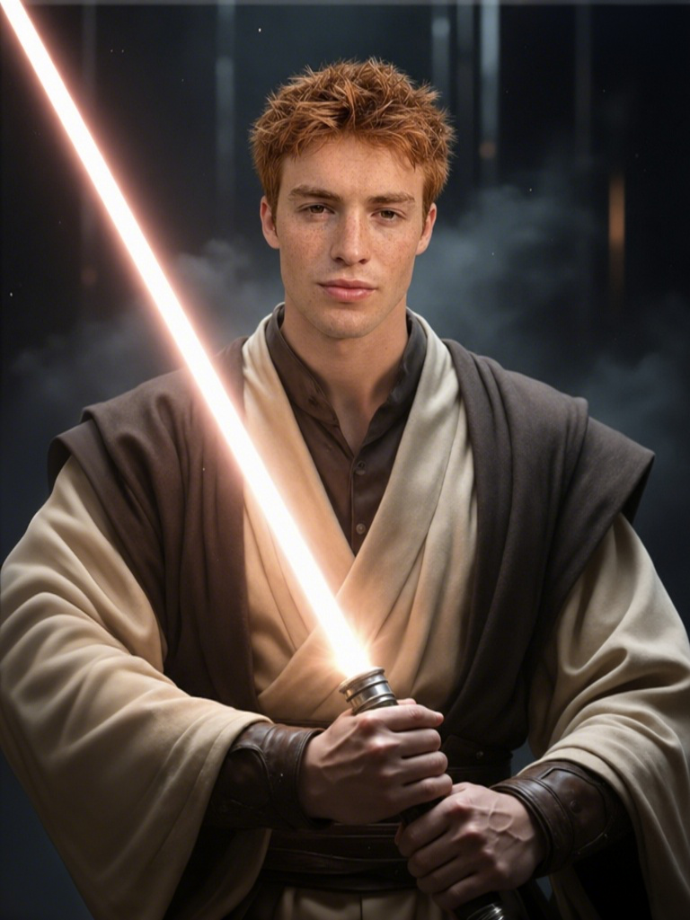 The Jedi Knight man portrait