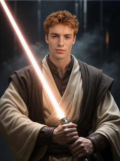 The Jedi Knight man portrait