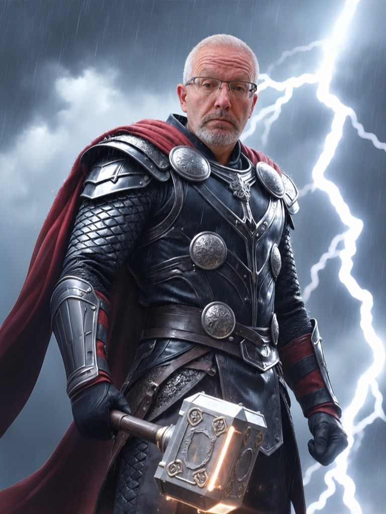 The Thunder God man portrait