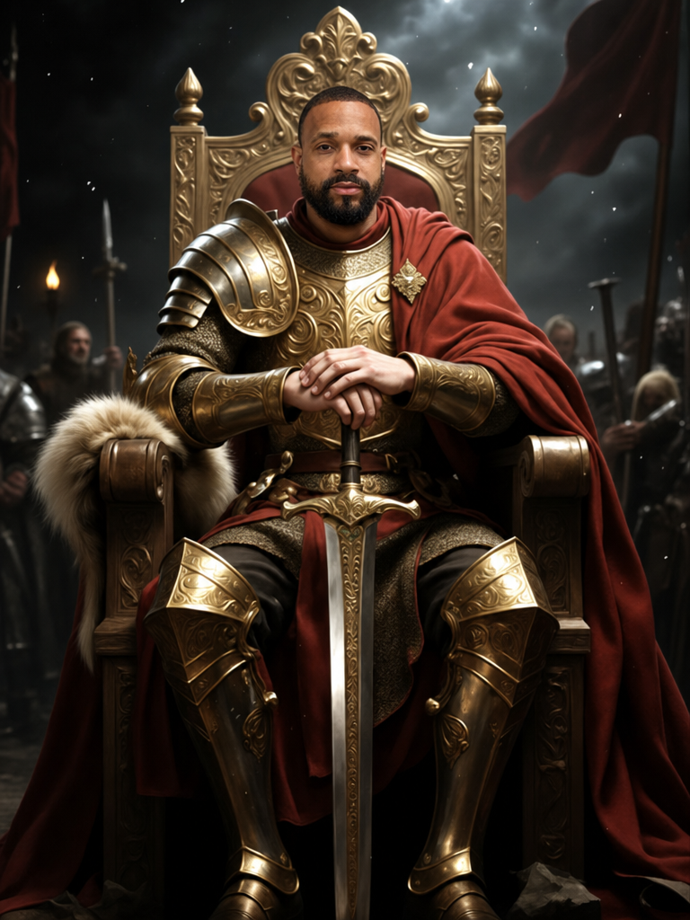 The Conqueror King male royal portrait