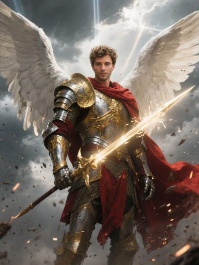 The Archangel Michael man portrait