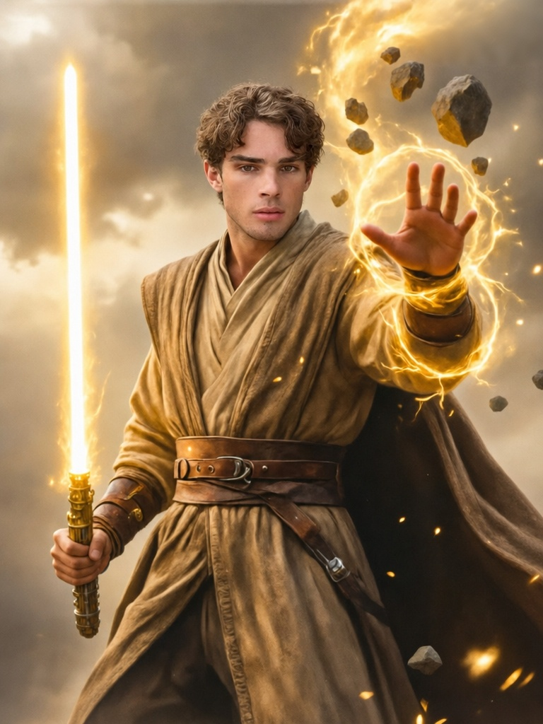 The Jedi Master male portrait