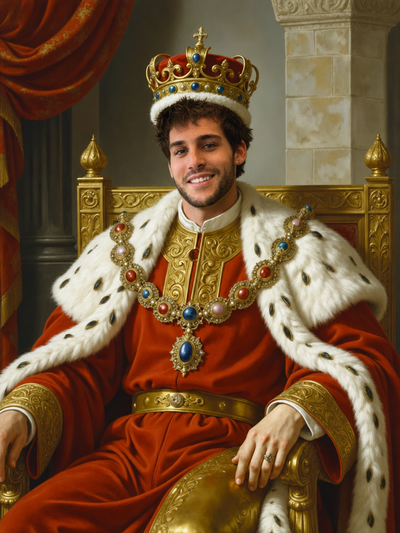 The Baroque King male royal portrait