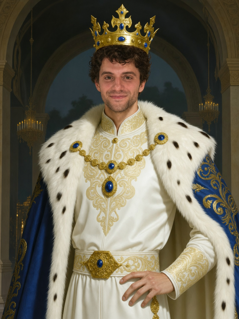 The Baroque Sovereign man,royal portrait
