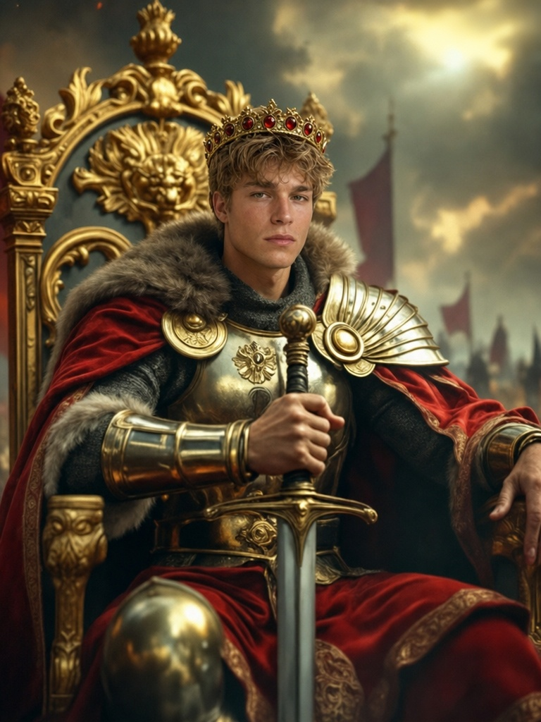 The Golden Throne Sovereign man,royal portrait
