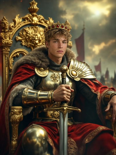 The Golden Throne Sovereign man,royal portrait