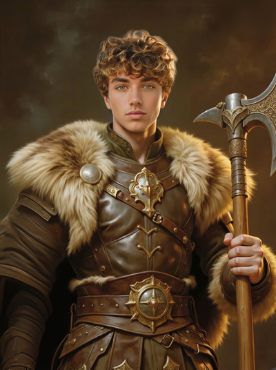 The Golden Age Warrior man portrait