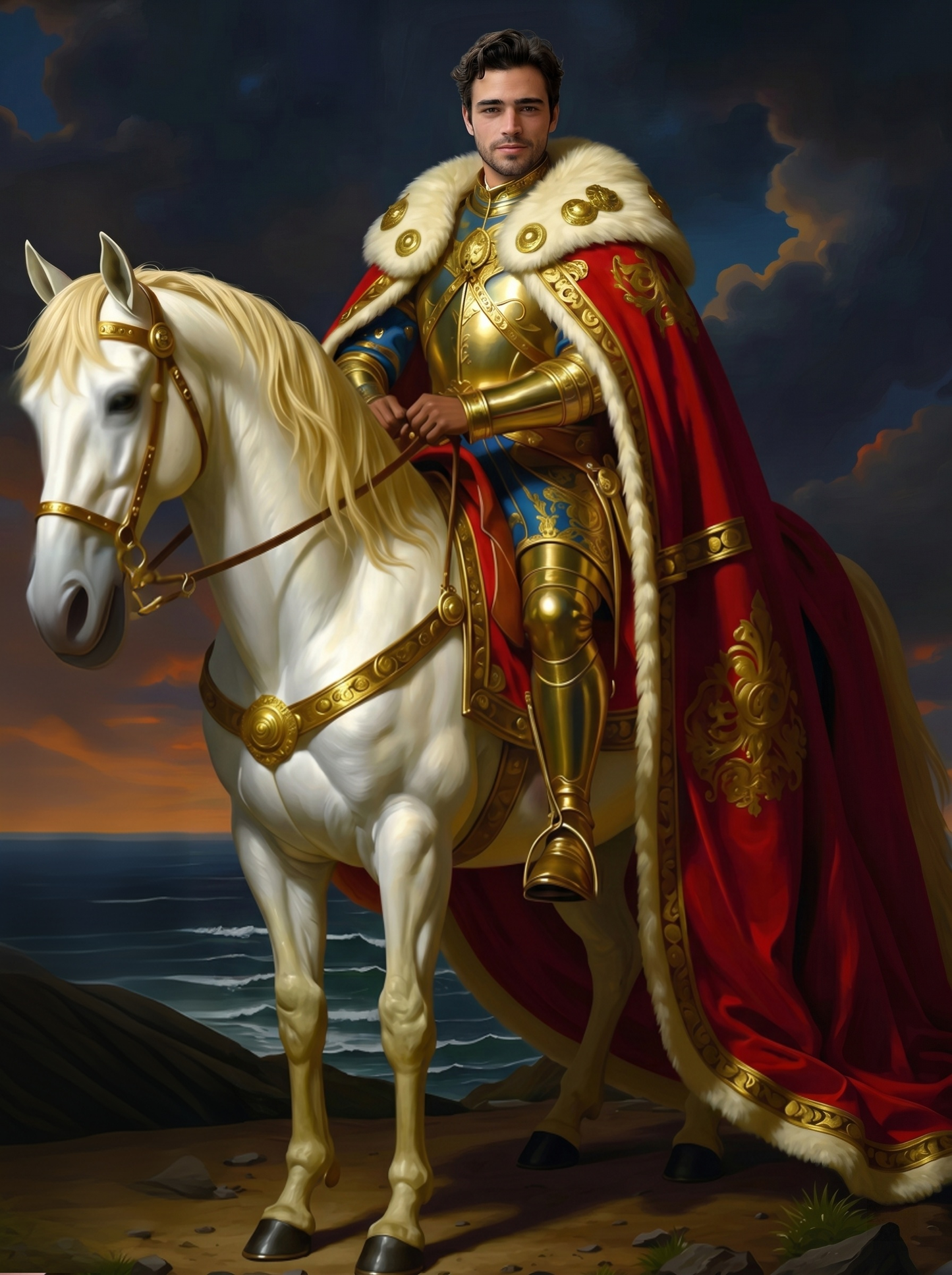 The Golden Emperor man,royal portrait