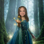 The Enchanted Forest Princess girl portrait