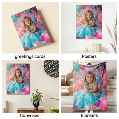 The Birthday Princess girl portrait