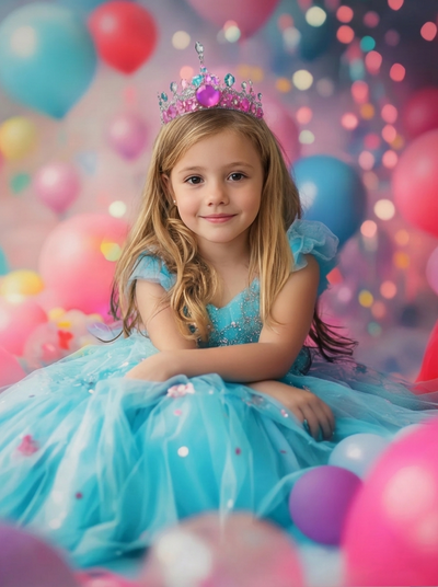 The Birthday Princess girl portrait