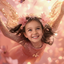 The Golden Butterfly Fairy girl portrait