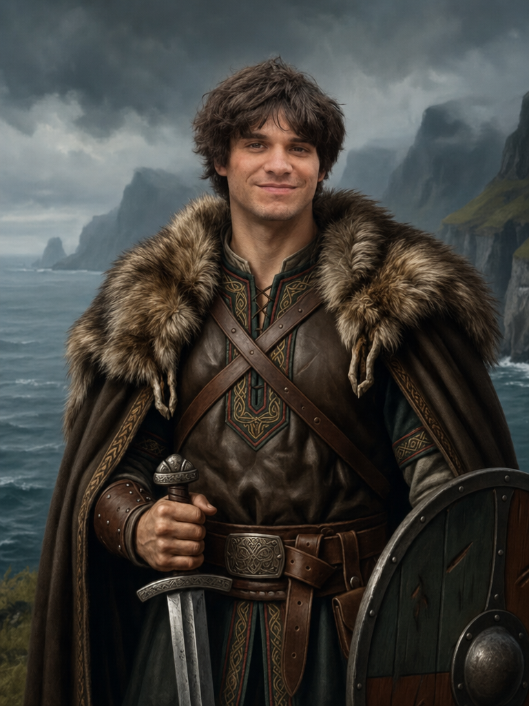 The Celtic Chieftain man portrait
