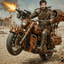 The Post-Apocalyptic Warlord man portrait