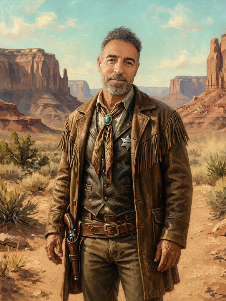 The Frontier Marshal man portrait