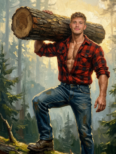 The Lumberjack man portrait