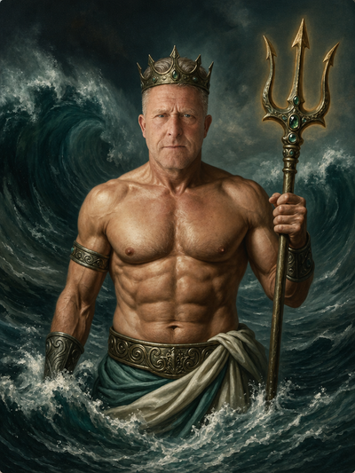 The Poseidon man portrait