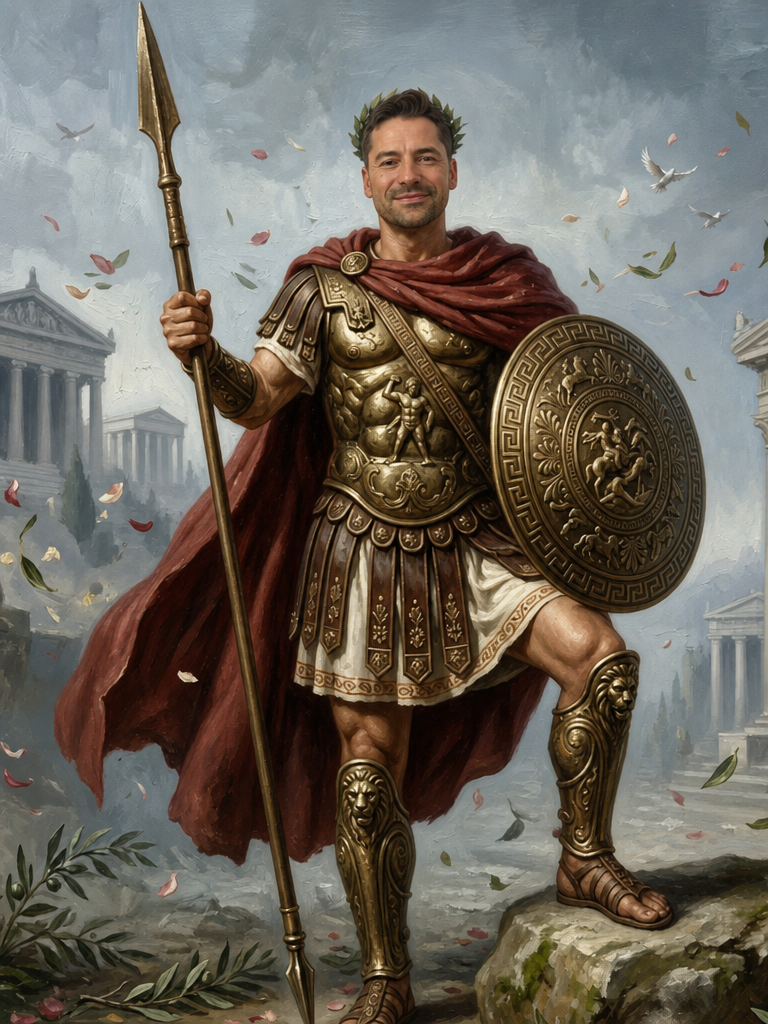 The Olympian Victor man portrait
