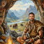 The Caveman man portrait