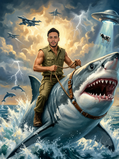 The Shark Wrangler man portrait
